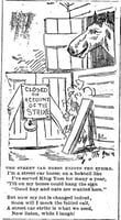 Black and white scan Closed on account of the strike. Minneapolis Journal, April 15, 1889.