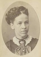 Black and white photograph of Julia Ann Sears, c.1872.
