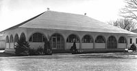 Black and white photograph of the Occupational therapy cottage, Rochester State Hospital, c.1940.