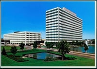 3M headquarters in Maplewood, ca. 1960. Early in the 1960s, 3M moved their headquarters from St. Paul to nearby Maplewood, where they remain today.