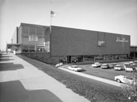Black and white photograph of Donaldson’s Southdale Mall location, 1964.
