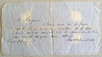 Letter from David Olmsted to Antoine Grignon