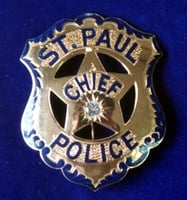 Photograph of John J. OConnor’s chief-of-police badge