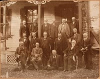 Survivors members of Company F, Sixth Minnesota Volunteer Infantry at the home of Captain Horace B. Wilson at Red Wing.