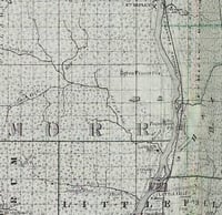 Map of Morrison County, c.1874.