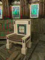 Chair inside Lakewood Chapel