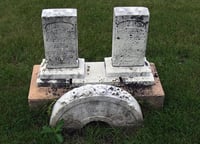 Tombstones in Prairie Home Cemetery