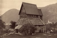 The original Hopperstad Church in Norway, prior to restoration