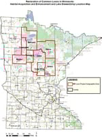 Minnesota Loon Restoration Project map