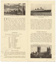Color scan of The European Seminar, July-August, 1938 pamphlet.