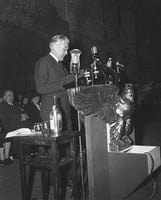 Henrik Shipstead delivering a speech