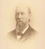 Black and white photograph of Wilhelm Pfaender, ca. 1880.
