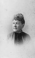 Black and white photograph of Katherine McCaffrey Donnelly, wife of Ignatius Donnelly, 1888.