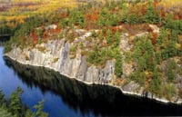 Lakeside cliffs at Grassy Bay