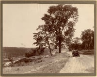 Black and white photograph of West River Parkway in Minneapolis, c.1910
