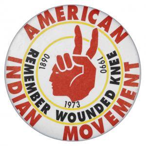 A.I.M button used in 1990.
