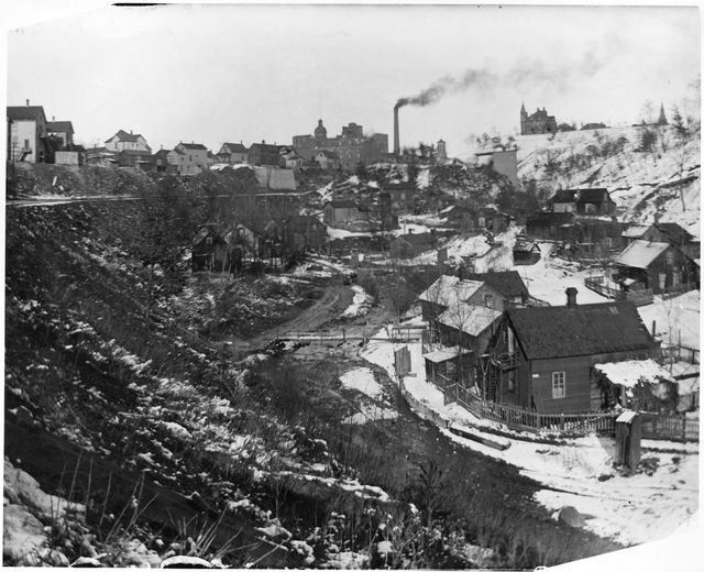 Swede Hollow with Hamm's Brewery in the background