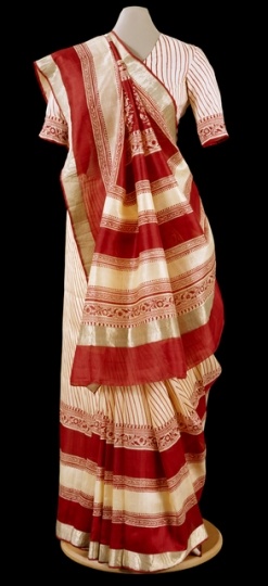 Color image of a Wedding sari and blouse, 1967.