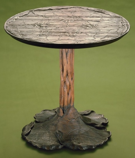 John Scott Bradstreet, Lotus Table, ca. 1903–1907, cypress wood, Minneapolis Institute of Art.