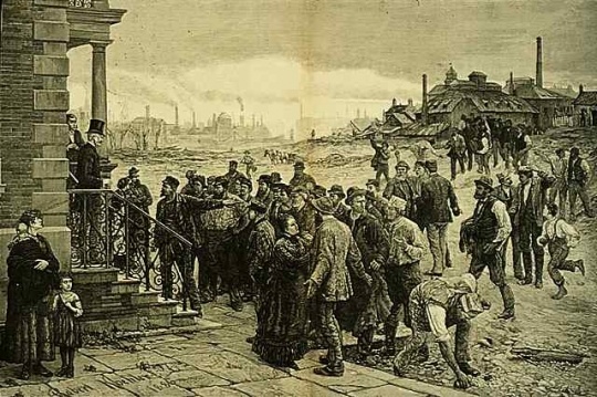 The Strike, 1885. Print by Robert Koehler.