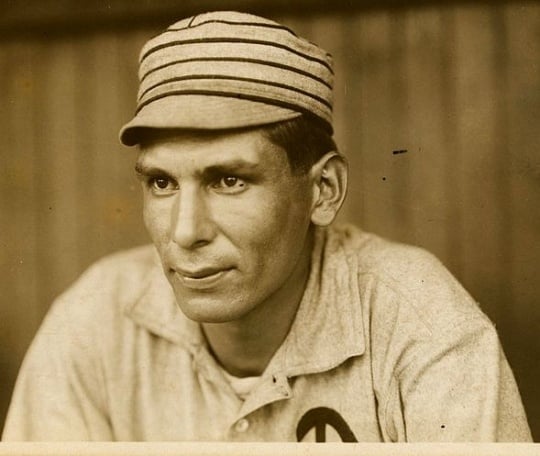 Black and white photograph of Charles Bender, 1911.