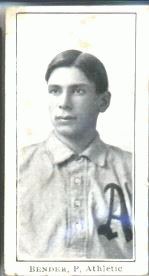 Black and white photograph of Charles Bender, 1903.