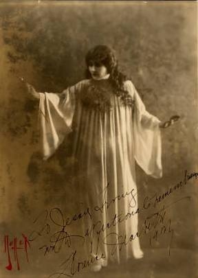 Black and white studio portrait of Florence Macbeth, 1917.