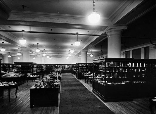 Black and white photograph of Donaldson’s china department, Minneapolis, c.1924.