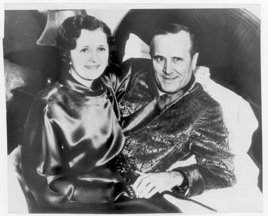 Photograph of Wilford Captain Billy Fawcett with his third wife (and former secretary) Frances Robinson.