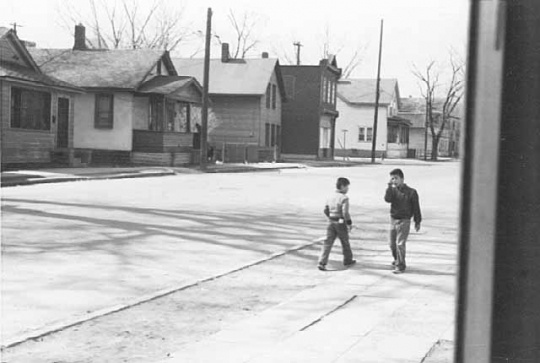 Black and white photograph of State Street, 1960.
