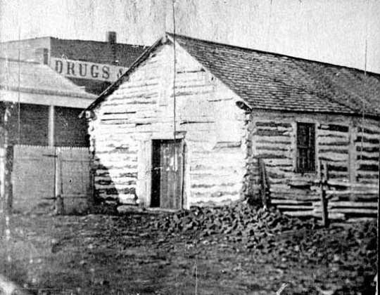 Black and white photograph of the Chapel of St. Paul, c.1855.