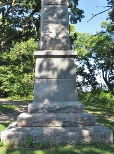 Face of the Faithful Indians monument