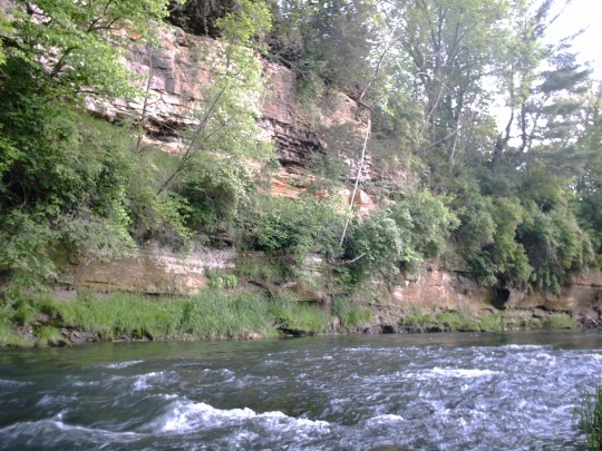 Root River limestone bluff, Preston, Minnesota
