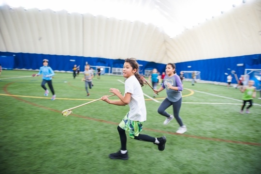 Youth lacrosse game in Savage