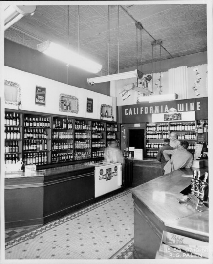 California Wine Shop interior