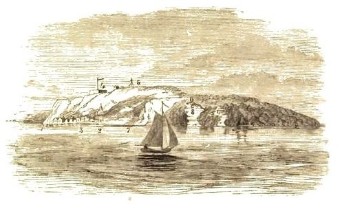 Drawing of Mackinac Island, c.1860.