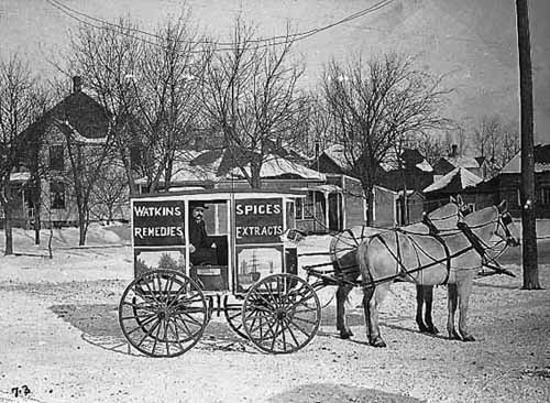 Thomas Brown, salesman for Watkins Company of Winona