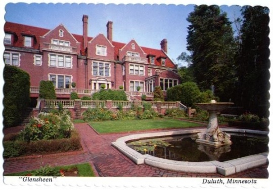 Glensheen from terrace garden, undated.