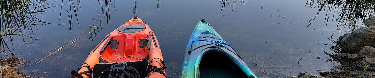 Kayaks. Kayaks.