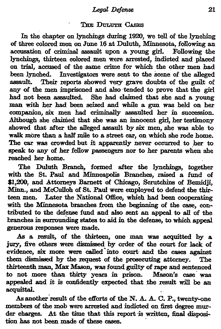 Eleventh Annual Report of the National Association for the Advancement of Colored People for the Year 1920. A Summary of Work and an Accounting.--Publication(s) (gif)
