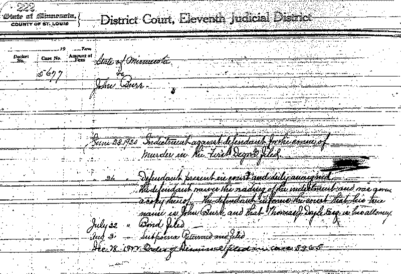 John Burr. Case No. 5677.