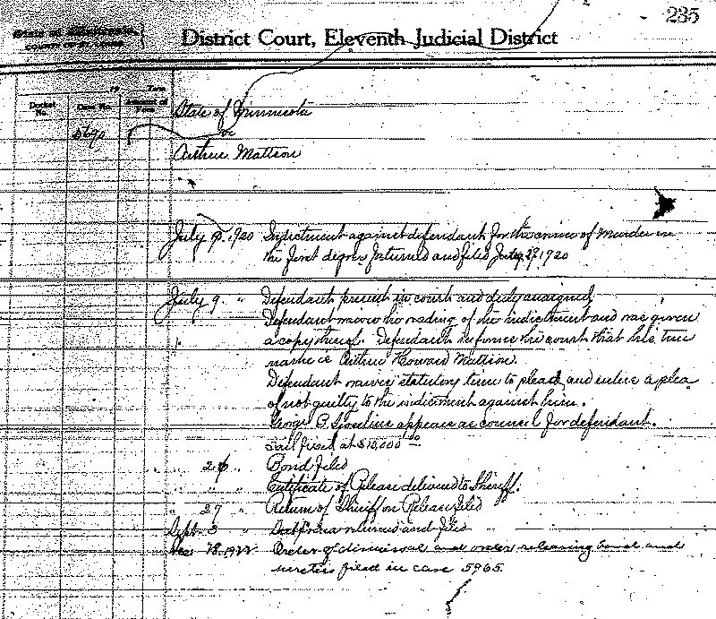 Arthur Mattson. Case No. 5690.