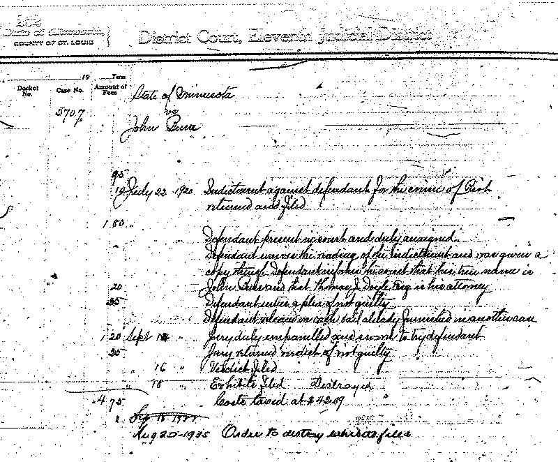 John Burr. Case No. 5707.