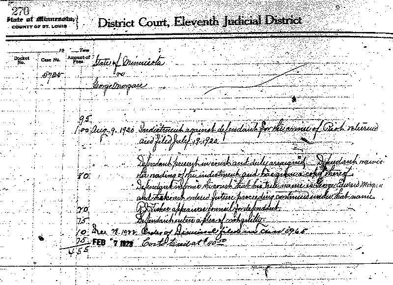 George Morgan. Case No. 5725.