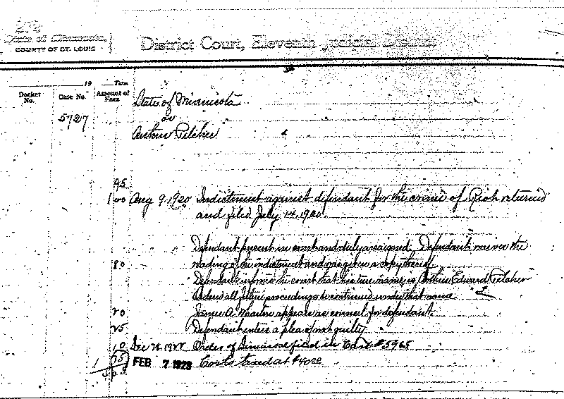 Arthur Pelcher. Case No. 5727.