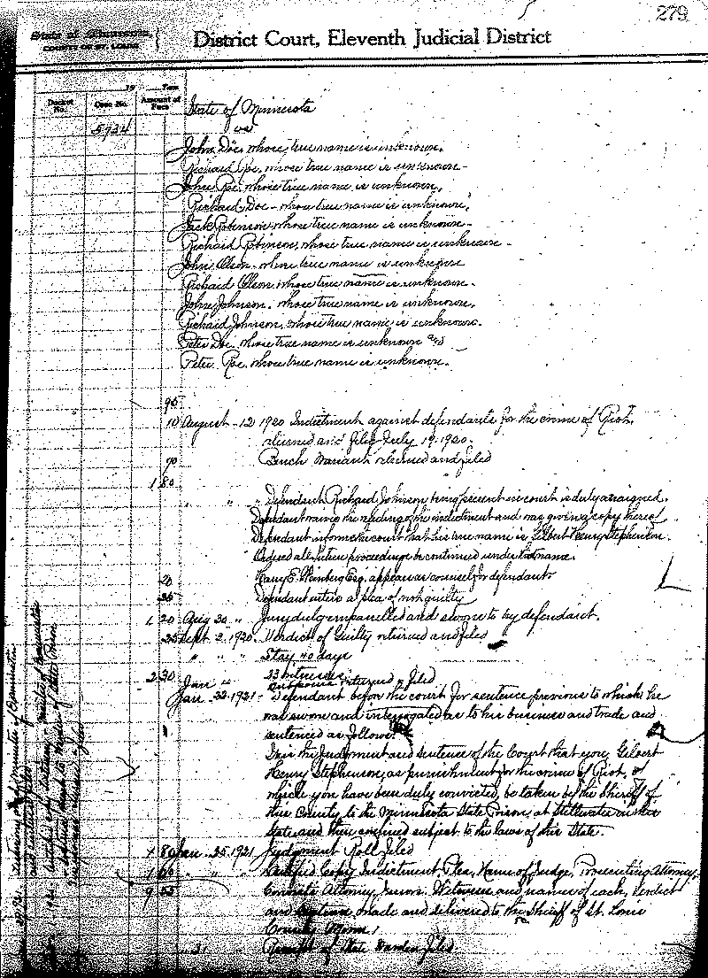 John Doe, Richard Roe, John Roe, et al. Case No. 5734.