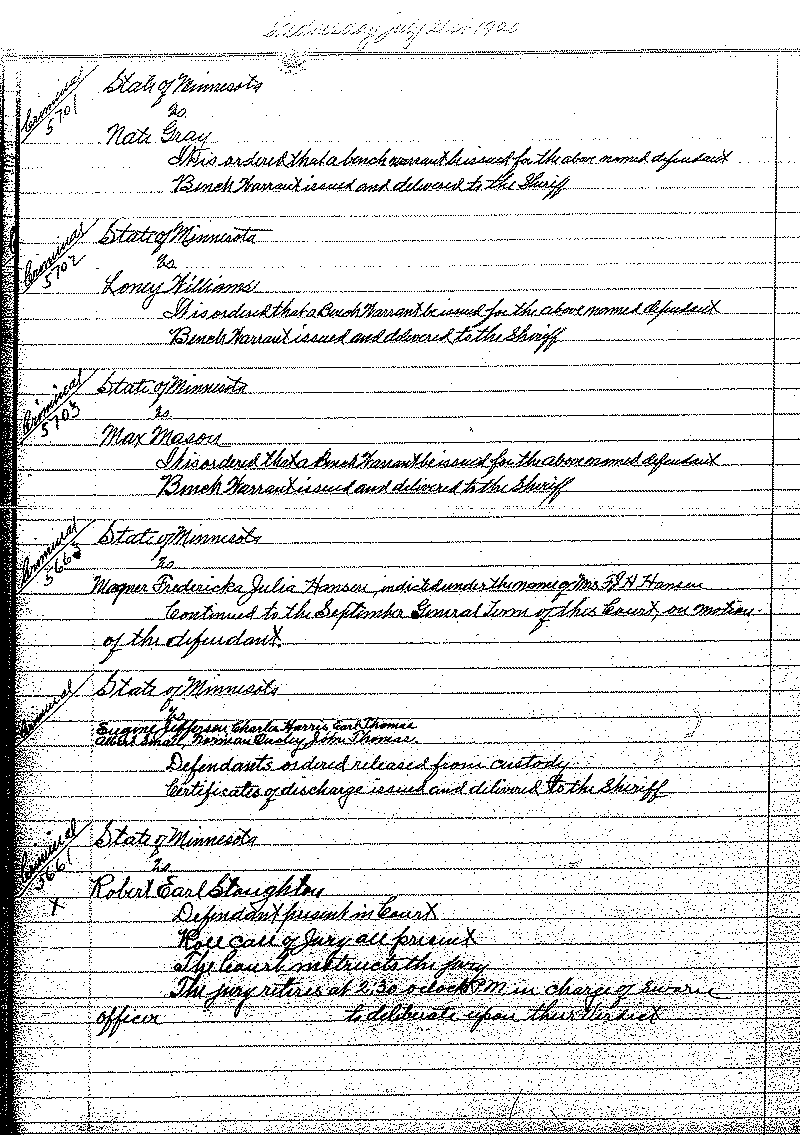 June-September 1920. Selected pages 438-499.--Gov't Record(s)--Criminal Journal (gif)