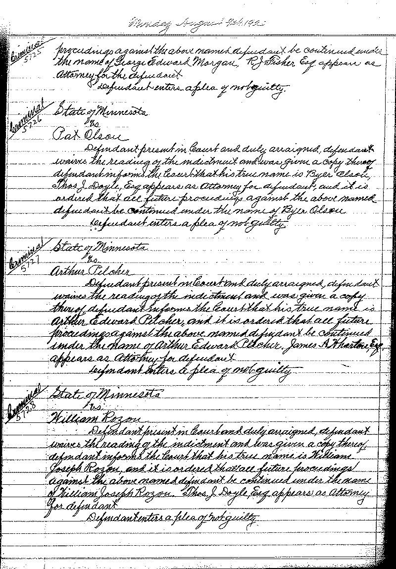 June-September 1920. Selected pages 438-499.--Gov't Record(s)--Criminal Journal (gif)