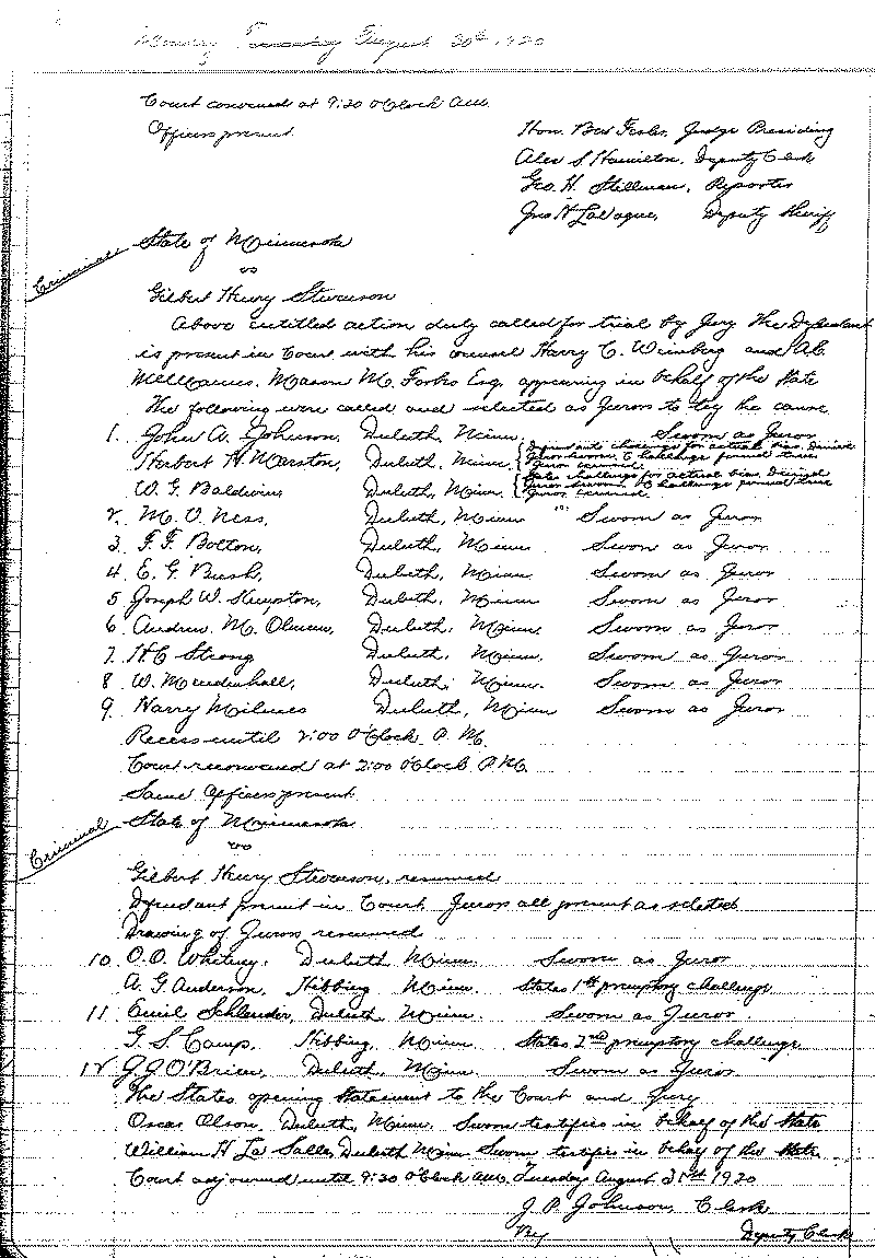 August 1920-February 1921. Selected pages 1-152.--Gov't Record(s)--Criminal Journal (gif)