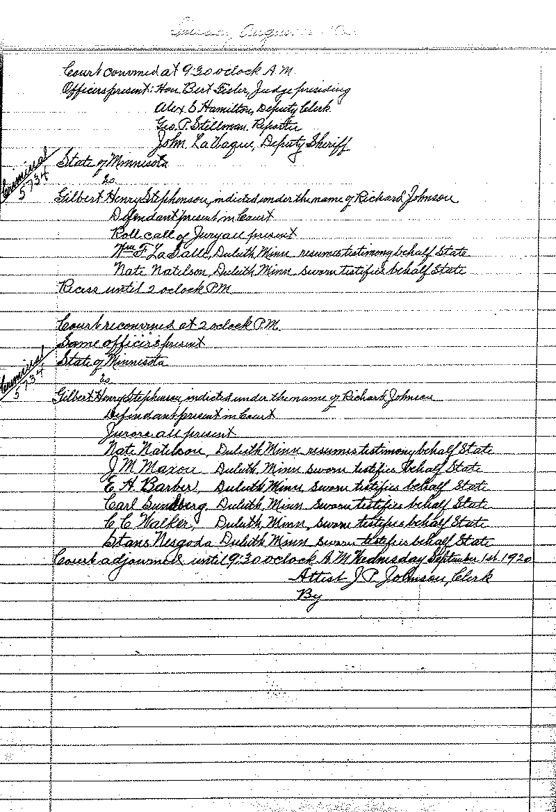 August 1920-February 1921. Selected pages 1-152.--Gov't Record(s)--Criminal Journal (gif)